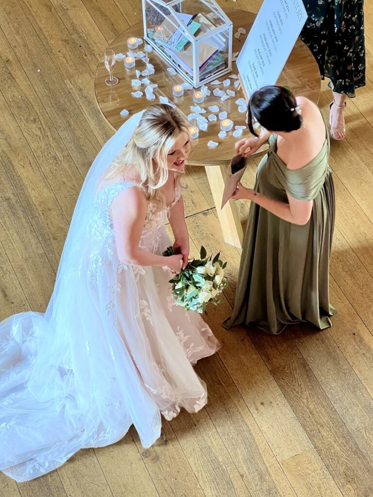 Bride on her wedding day