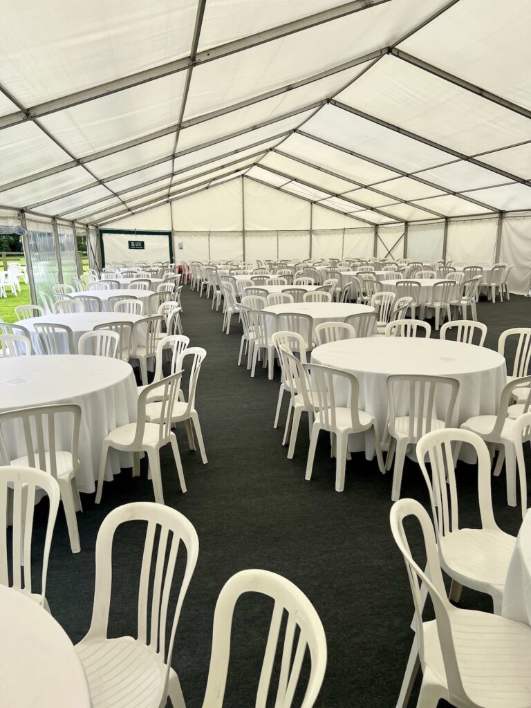 Marquee for Drinks reception in LIverpool