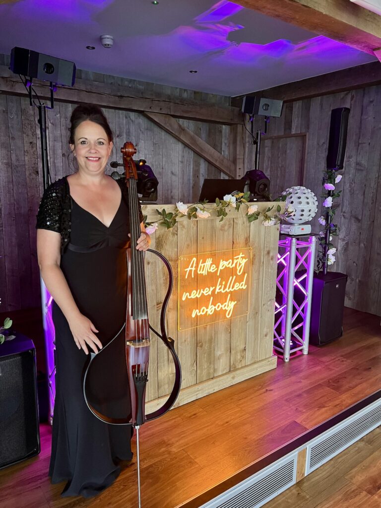 Wedding Cellist at Bredenbury Court Barns