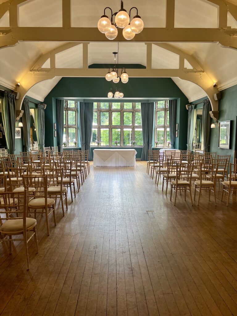 Wedding Ceremony Room at the Hare and Hounds Tetbury