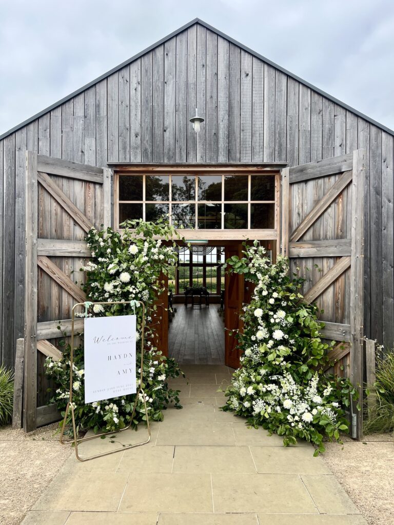 Ceremony Barn at Hyde House in the Cotswolds