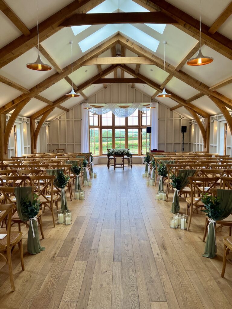 Ceremony Barn at Hyde House