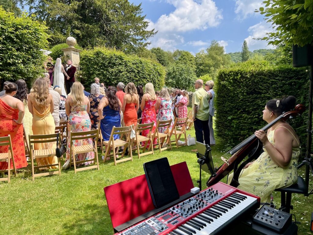 Wedding Piano and Cello at Owlpen Manor