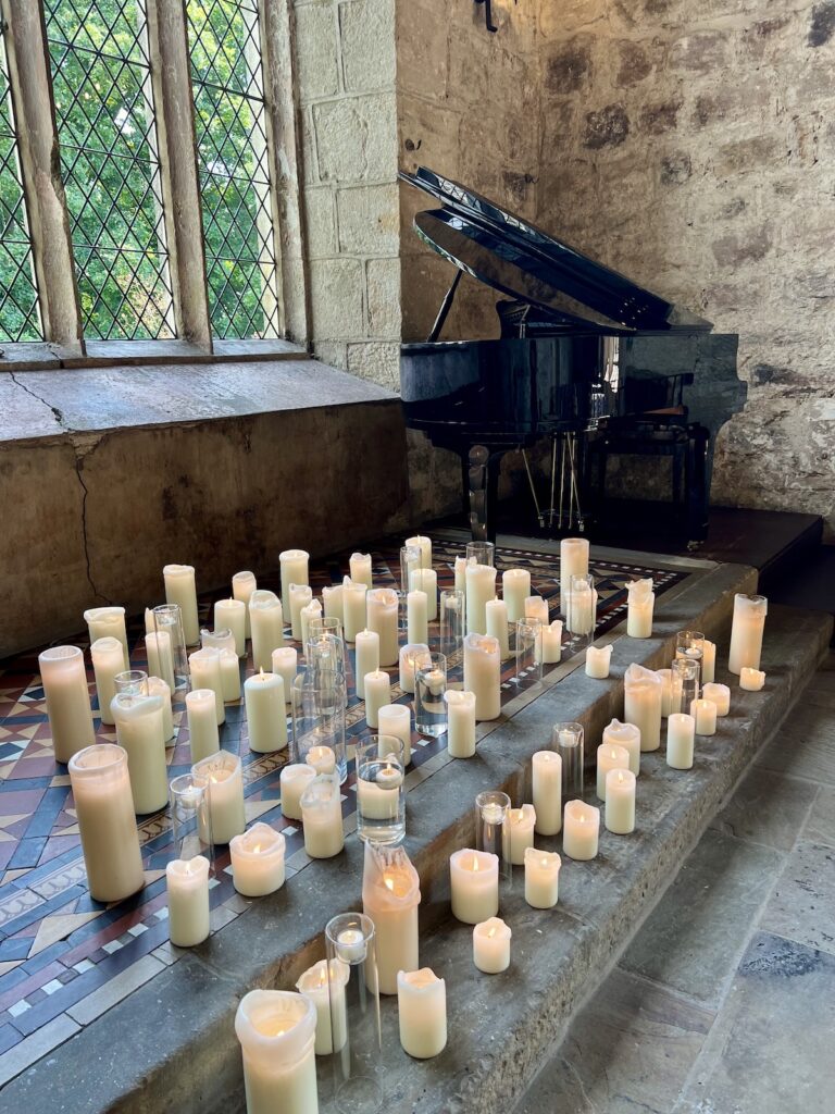 Grand Piano with candles