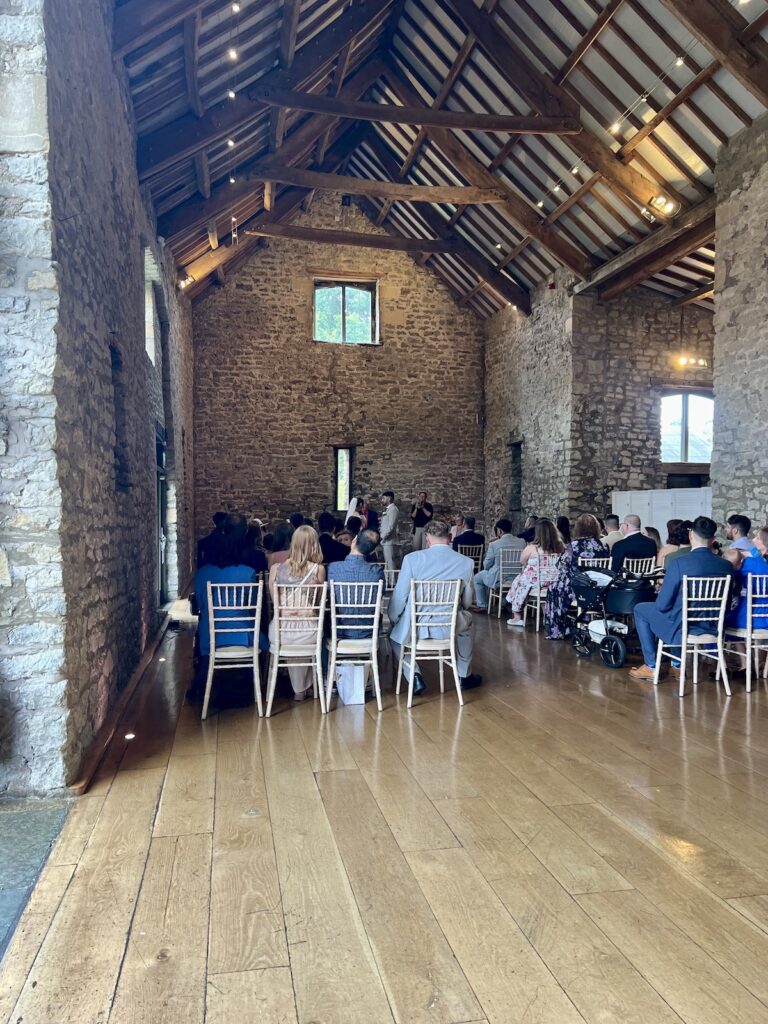 Wedding Ceremony at Priston Mill