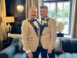 Jason and Daniel - two grooms at Sant Ffraed House Abergavenny