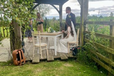 Wedding Musicians for Eleanor and Byron at Coombe Lodge, Blagdon