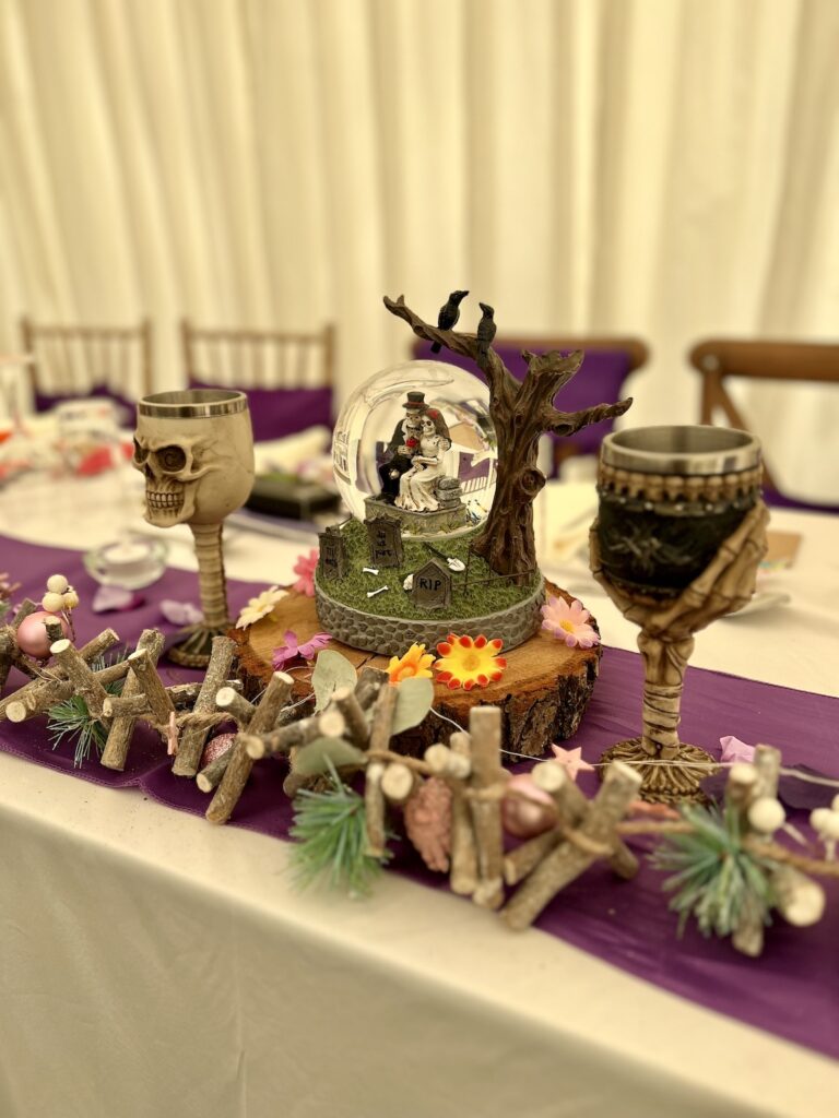 Table Decor at DIY Wedding