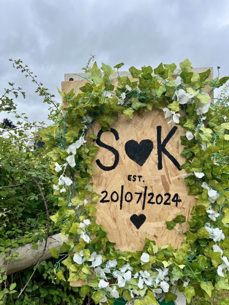 Festival Wedding Sign