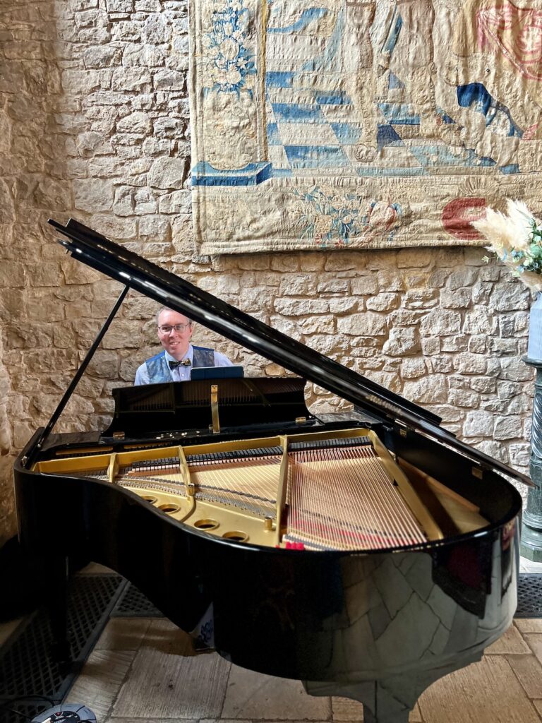 Jules Addison and a Steinway Grand Piano