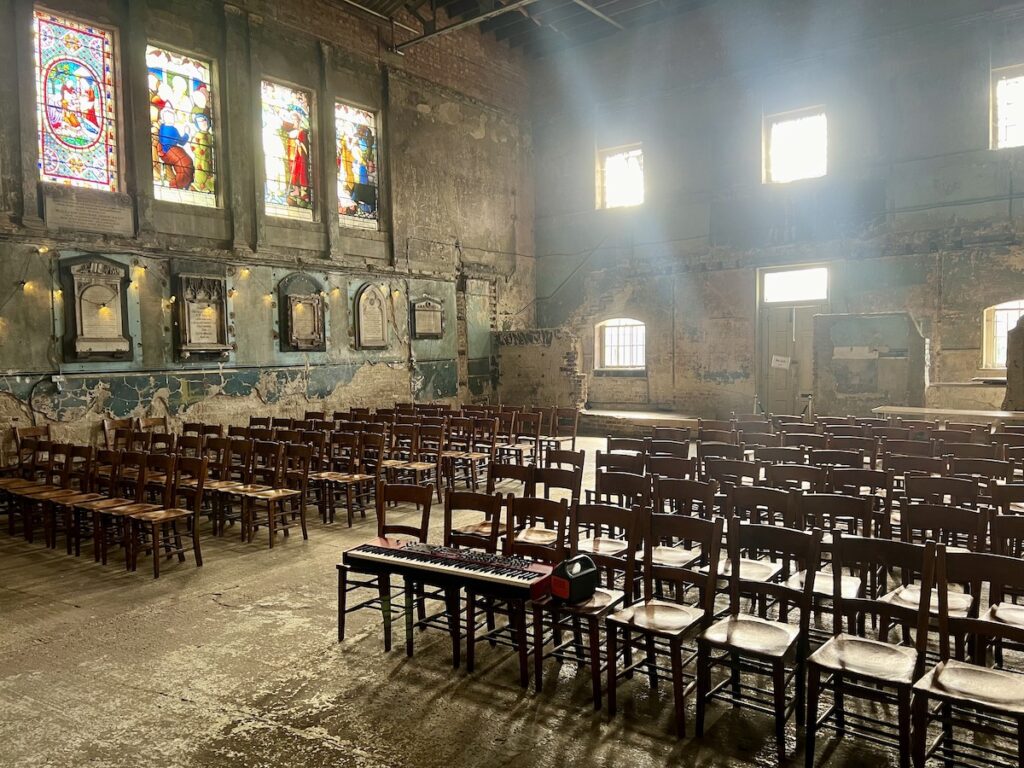 Interior of The Asylum Chapel London