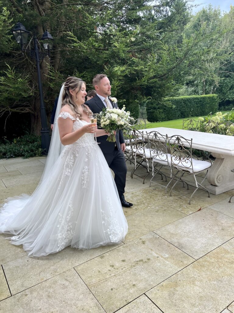 Bride and Groom at the Casterton Estate Lancashire