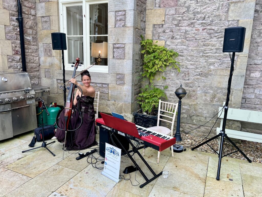 JAM Duo Outside at the Casterton Estate Lancashire