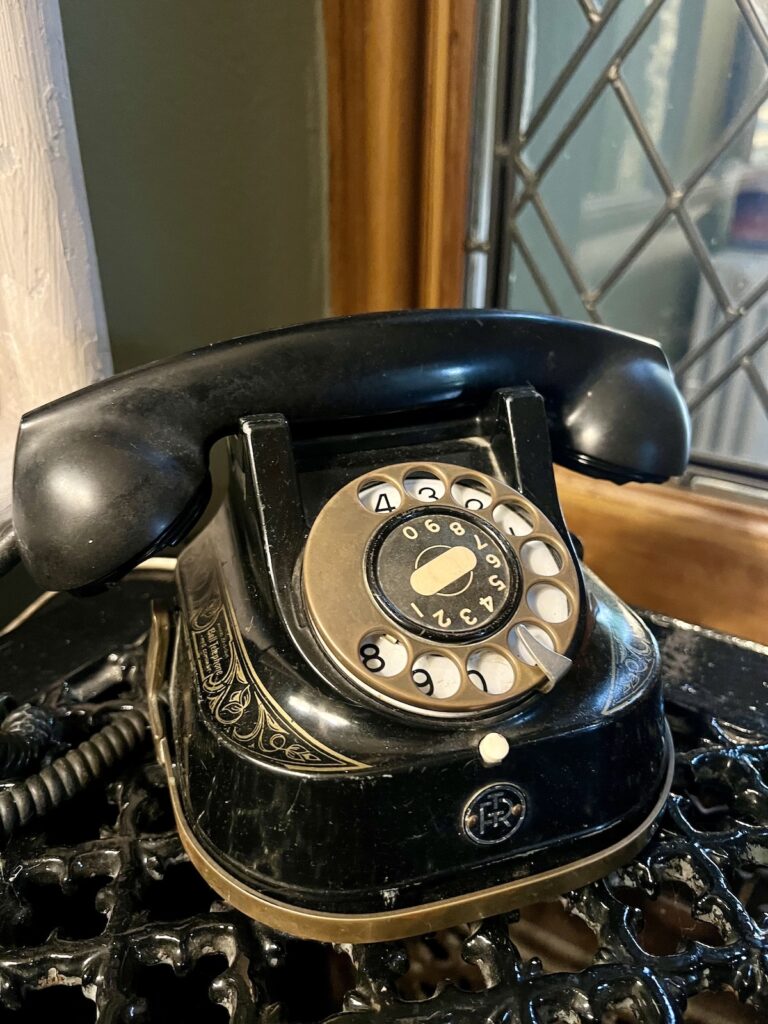 Old Telephone at the Casterton Estate Lancashire