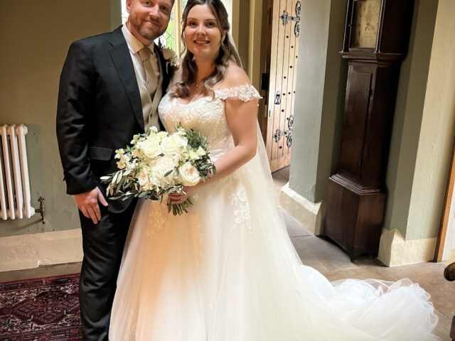 Bride and Groom at the Casterton Estate Lancashire