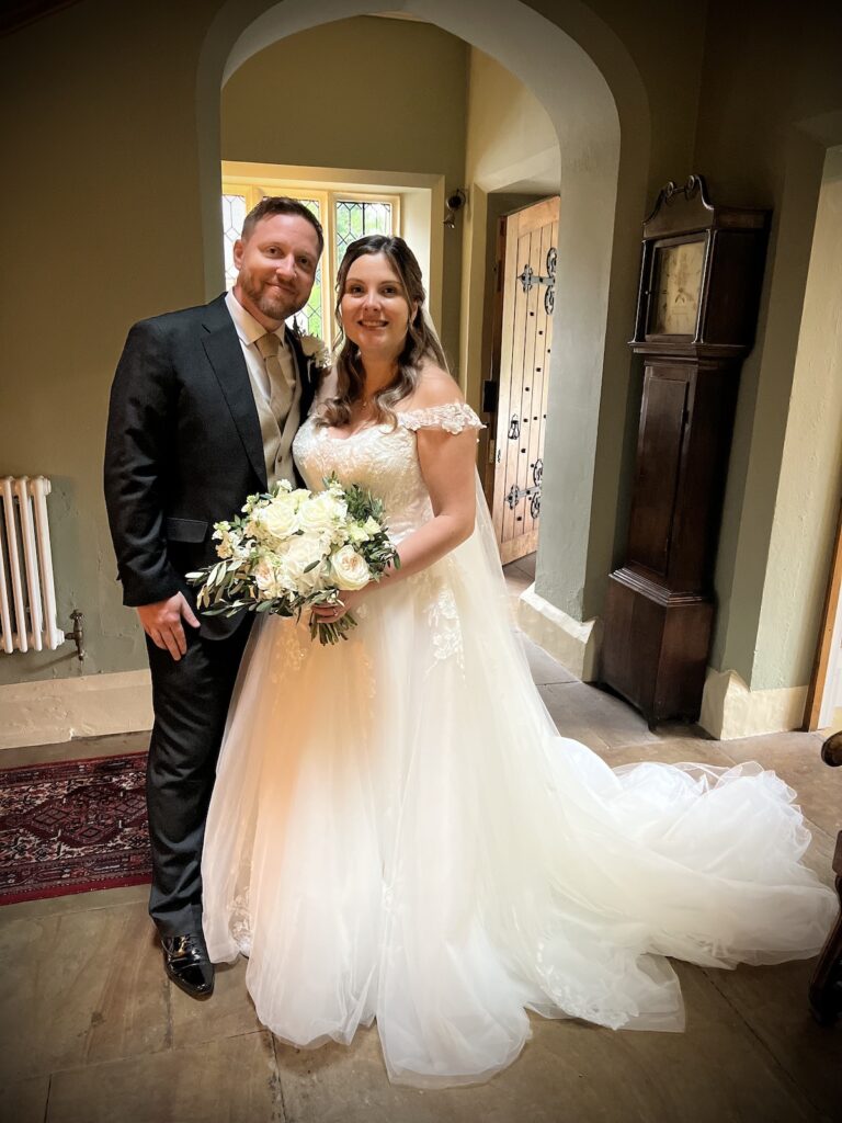 Bride and Groom at the Casterton Estate Lancashire