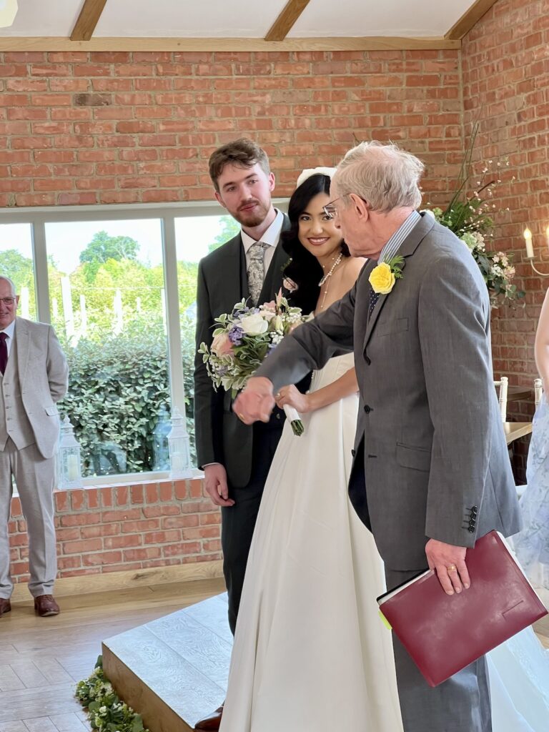 Wedding Ceremony and Registrar at Cider Mill Barns