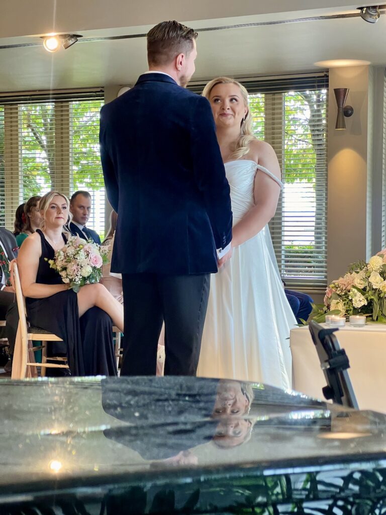 Bride and Groom at the Lion House