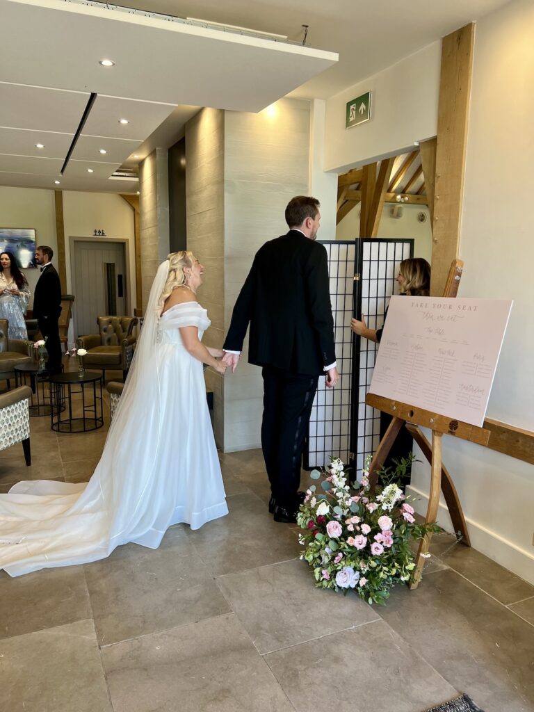 Bride and Groom - The Post Barn Newbury