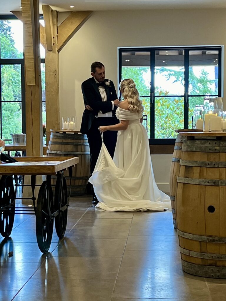 Bride and Groom - The Post Barn Newbury