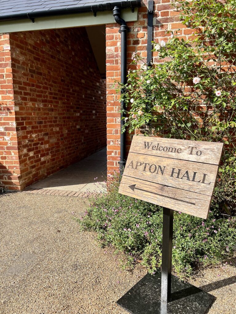 Welcome Sign Apton Hall