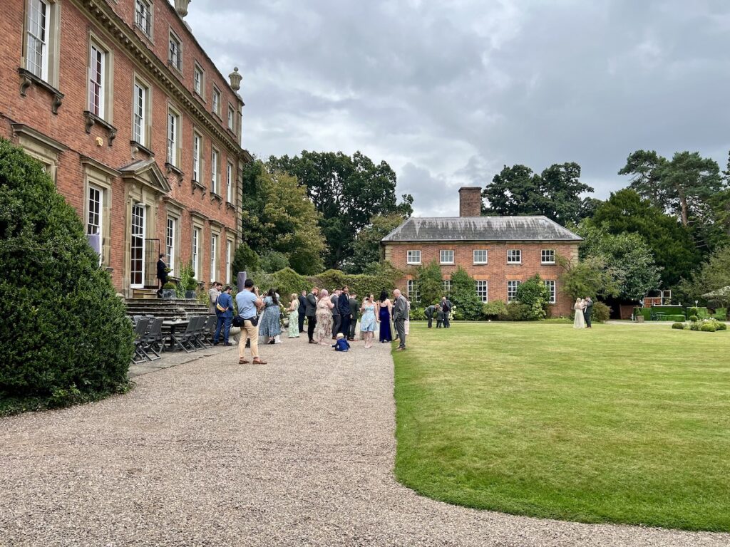 Outdoor Drinks Reception at Davenport House