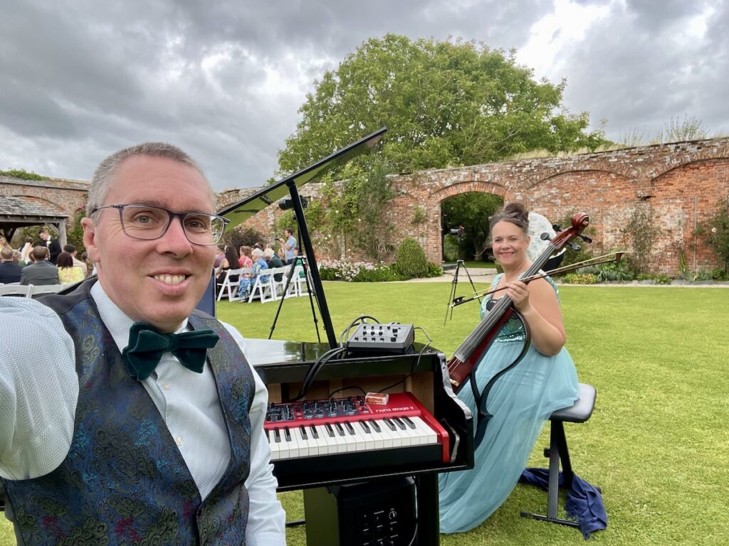 JAM Duo Cello and PIano Duo for Wedding Ceremony in Devon