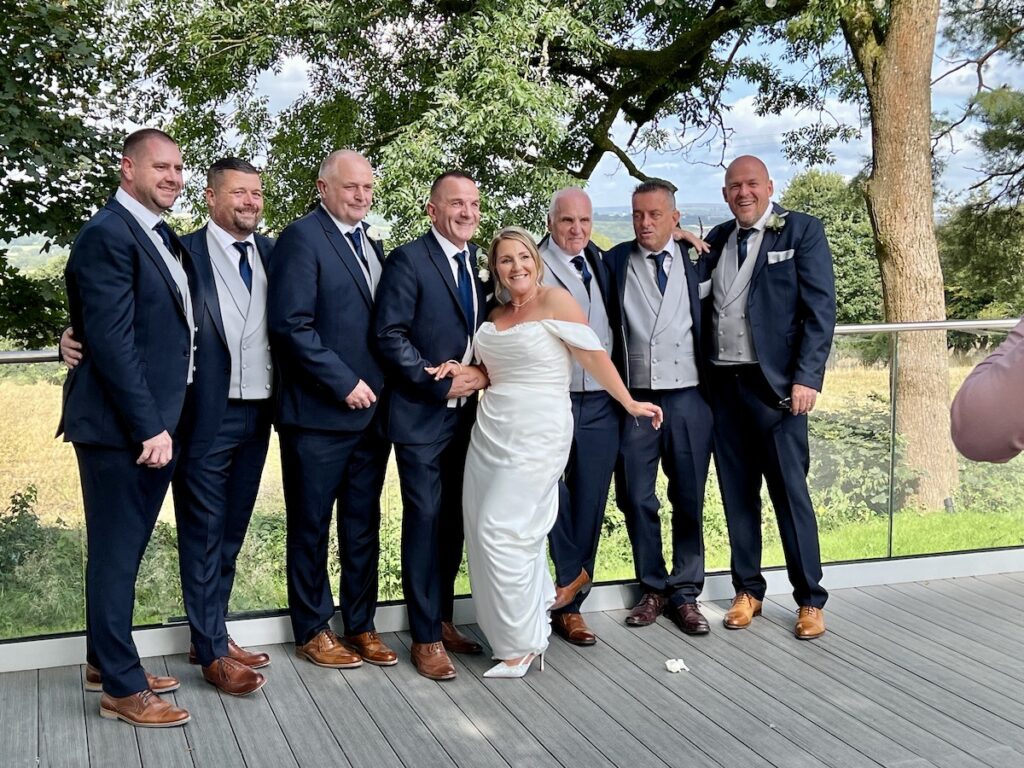 Bride with the Groomsmen