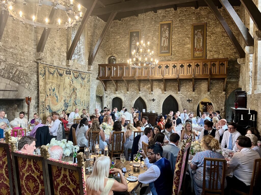 Wedding Breakfast at Allington Castle in Maidstone