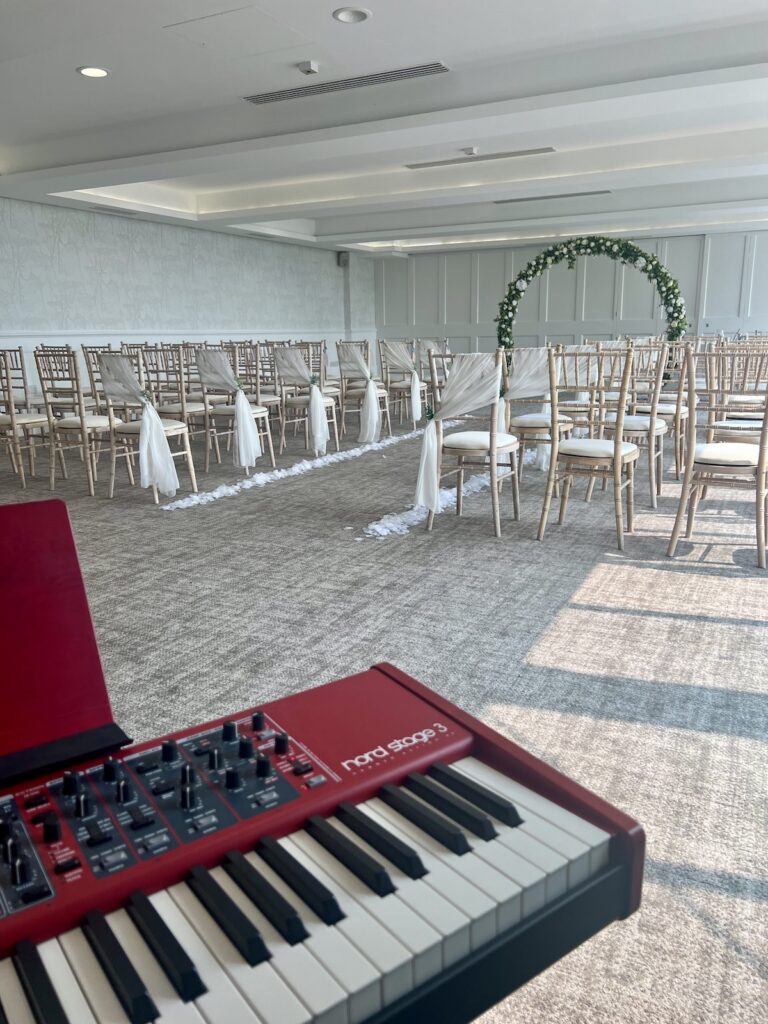 Nord Stage Piano at Wedding in Wales