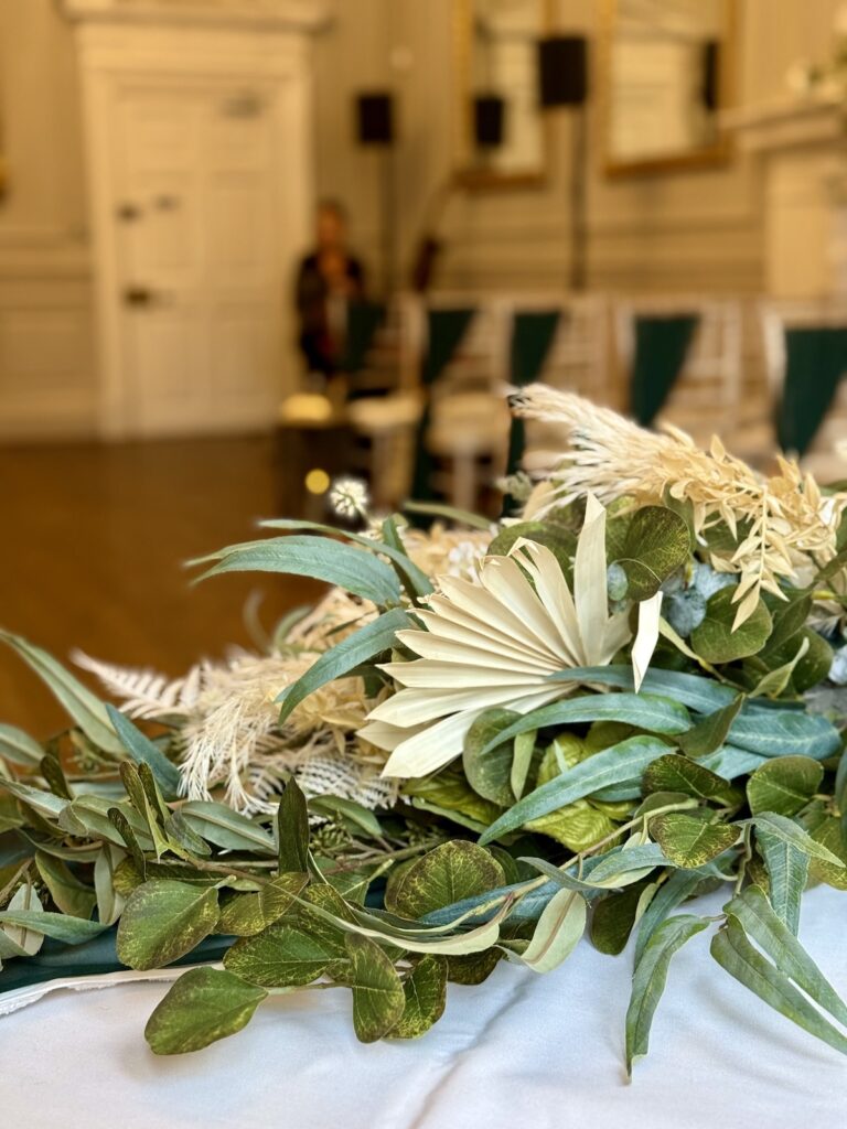 Wedding flowers at Bawtry Hall near Doncaster