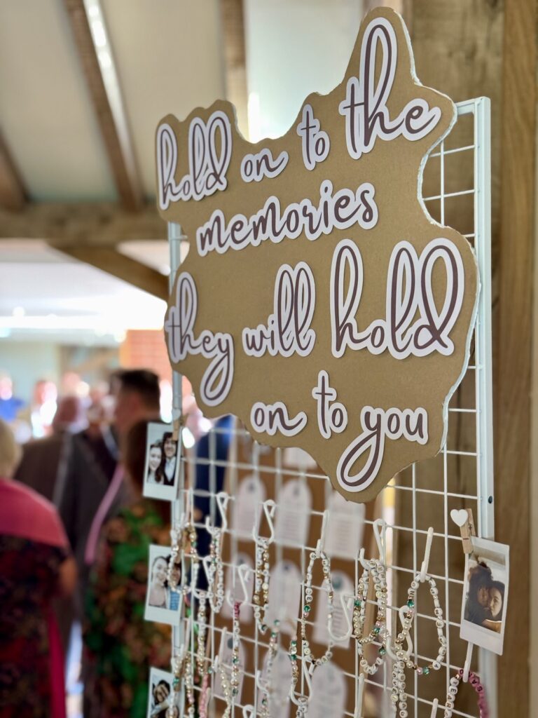 Memory Bracelets at Bredenbury Court Barns in West Midlands