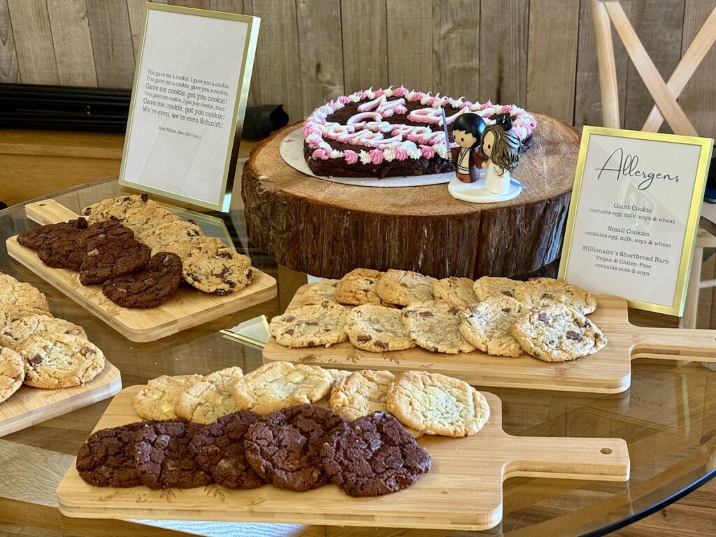 Wedding biscuits at Bredenbury Court Barns in West Midlands