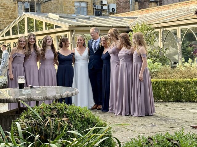 Bride and Bridesmaids in the Cotswolds