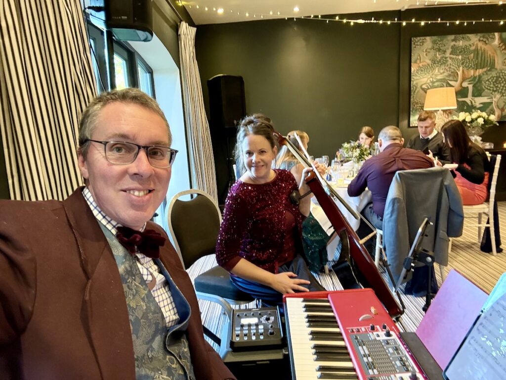 JAM Duo in the Cotswolds at Manor House Hotel Cello and Piano Duo