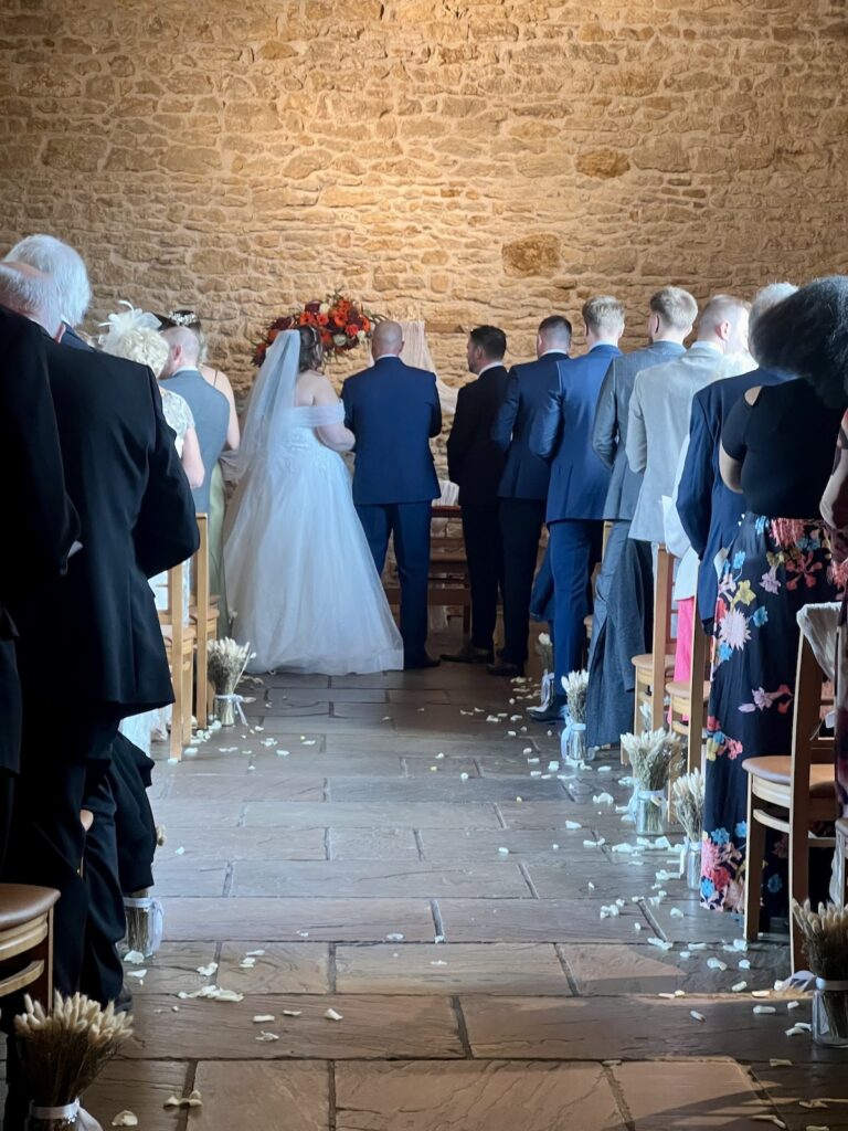 Bride and Groom at Dodford Manor Northamptonshire