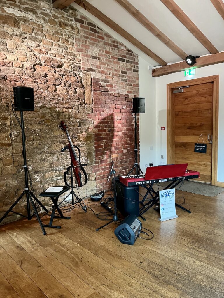 JAM Duo Meal Setup at Dodford Manor Northamptonshire