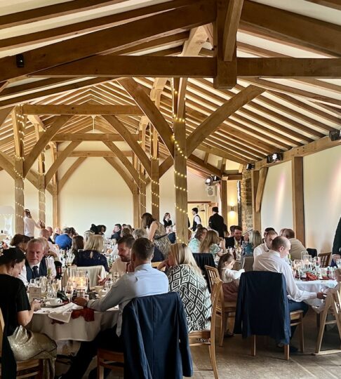 Wedding breakfast at Dodford Manor Northamptonshire