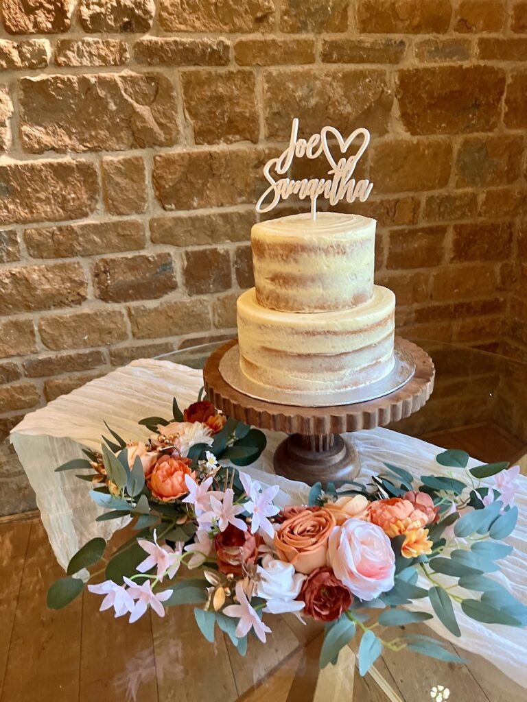 Wedding Cake at Dodford Manor Northamptonshire