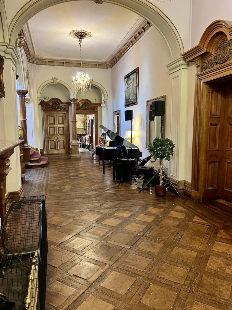 JAM Duo with Grand Piano at Orcharleigh House near Frome in Somerset