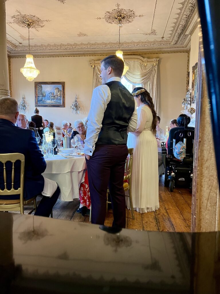 Bride and Groom in the Wedding Meal