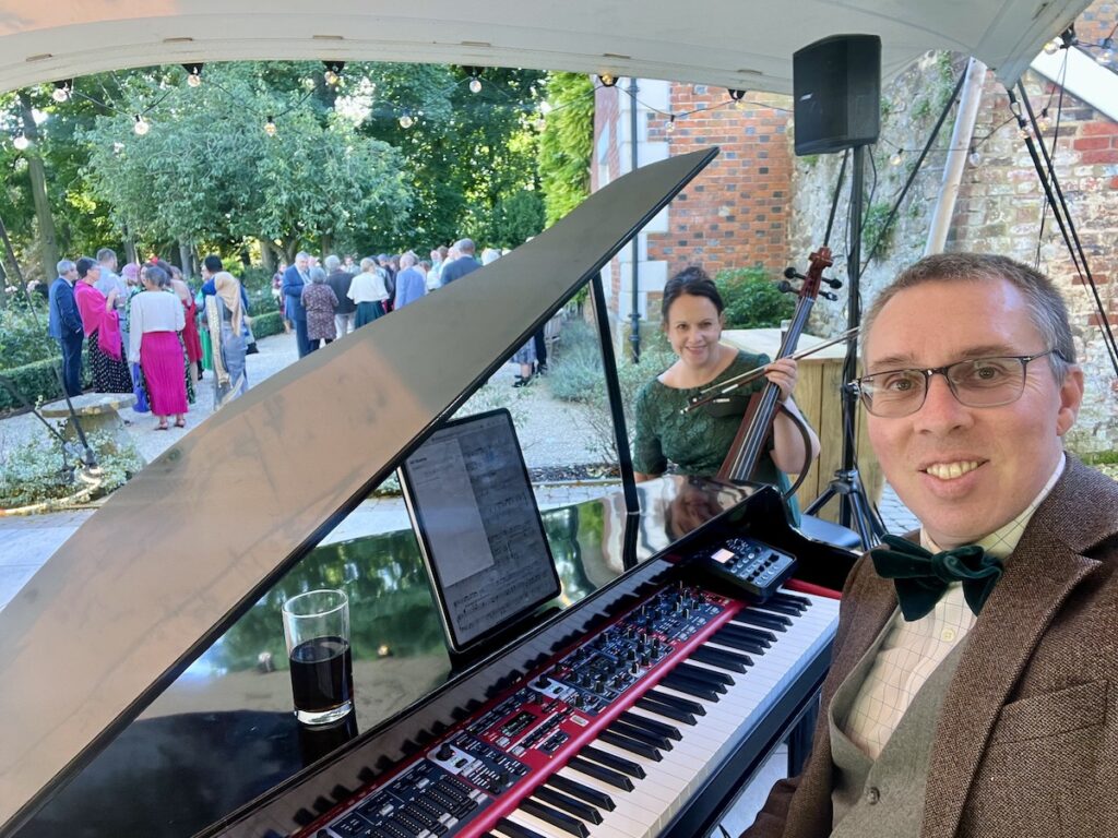 JAM Duo wedding musicians piano and cello in Wiltshire