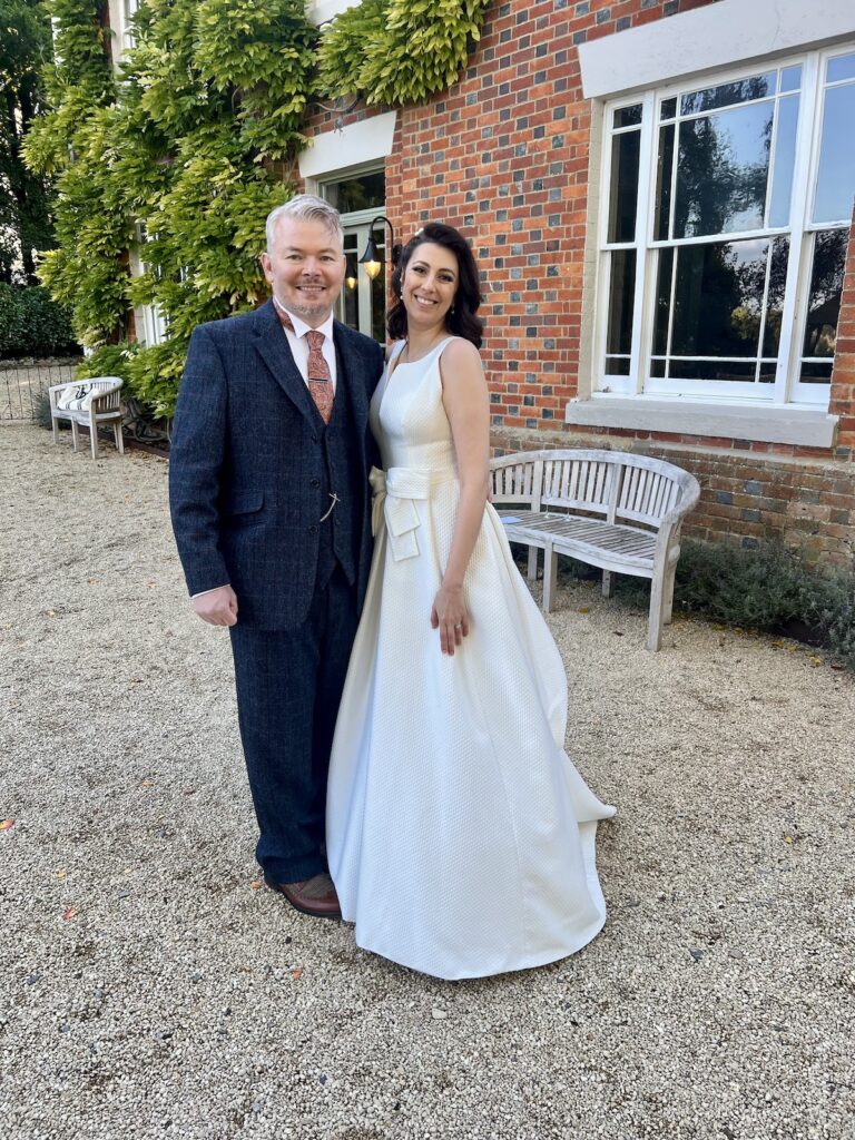 Bride and Groom in Wiltshire