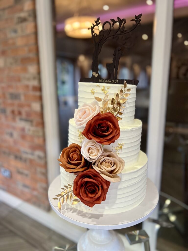 Wedding cake at Coleshaw Hall