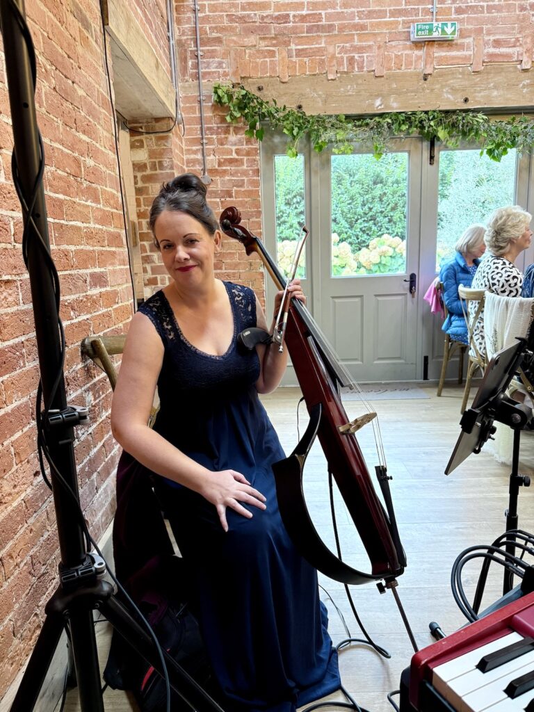 Anne Marie Wedding Cellist at Abbots Court, Dorset