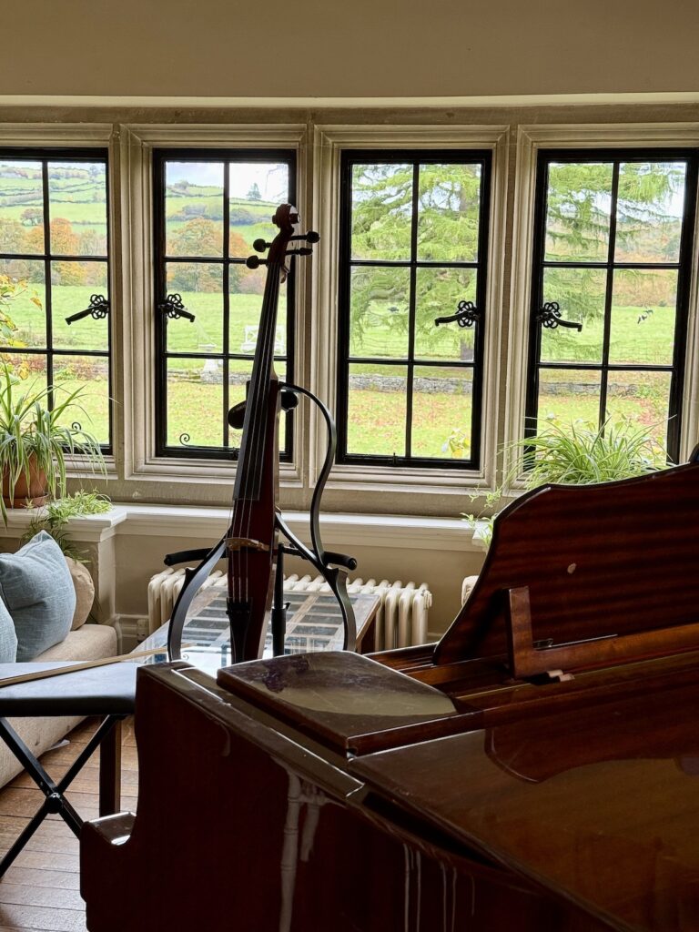 Cello and Piano at Llangoed Hall in Wales Wedding Musicians