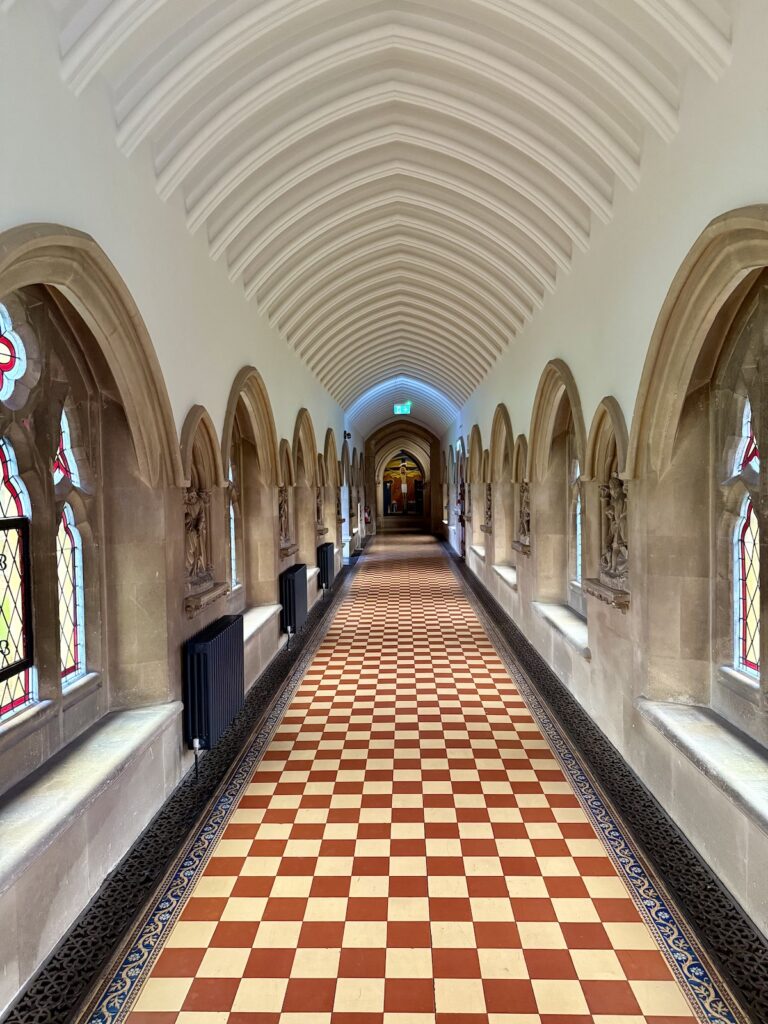 Corridor at Stanbrook Abbey Hotel in Worcester