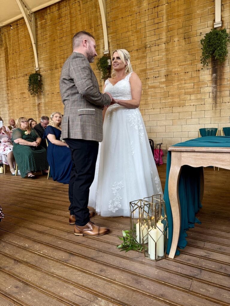 Bride and Groom at Grittleton