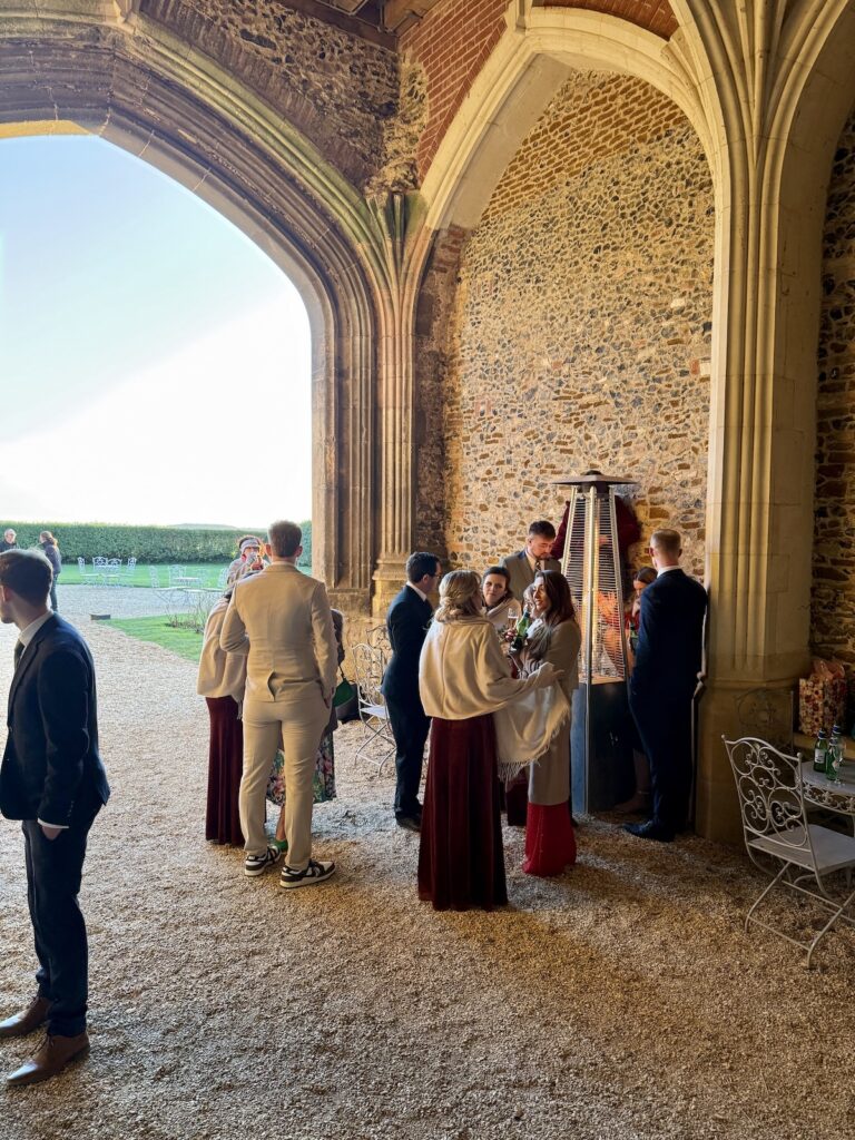 Drinks Reception at Pentney Abbey in North Norfolk