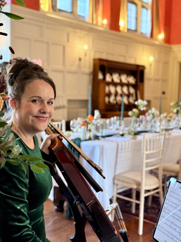 Wedding Cellist at Plas Dinam